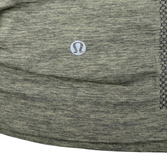 LULULEMON In The Flow Tank Size 8 Heathered Fatigue Green - Picture 9 of 9